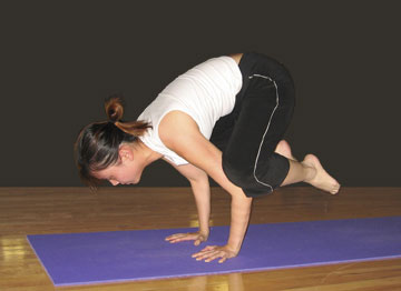 Nancy Wen in Crow Pose